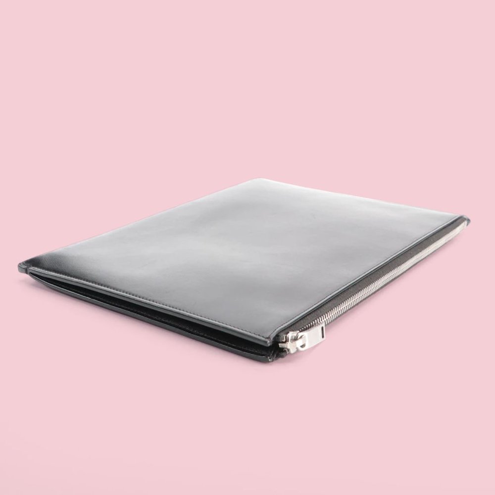 Saint Laurent Leather Medium Zip Pouch - Picture 5 of 11